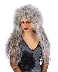 Grey witch wig in box