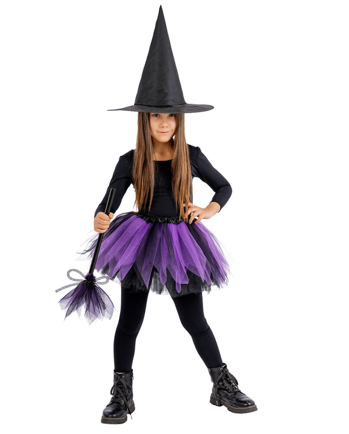 Children witch set (skirt,hat, bromm l.cm.33) in pbh