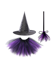 Children witch set (skirt,hat, bromm l.cm.33) in pbh