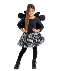 Set fantasmino bimba (gonna, ali h.41x55 cm. ca) in busta con cavallotto