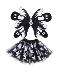 Children ghost set (skirt, wings h.41x55 cm) in pbh