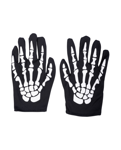 Kit de esqueleto para niño (capa, máscara, guantes, guadaña) en bolsa con percha