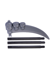 Skelett-Set für Kinder (Umhang, Maske, Handschuhe, Sense) in Beutel mit Haken