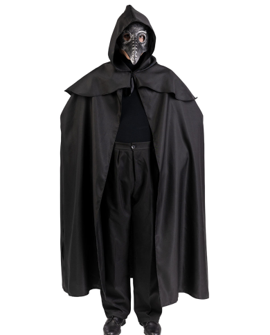 Adult plage doctor set (cape l.cm.130 and mask) in bag with hook