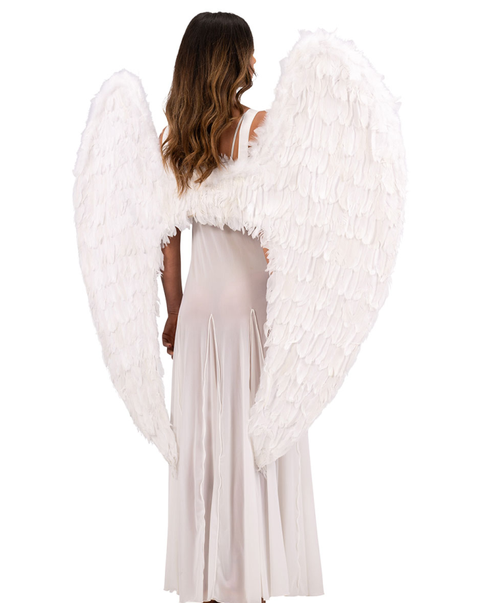 White feather wings h.cm. 120x120 in bag