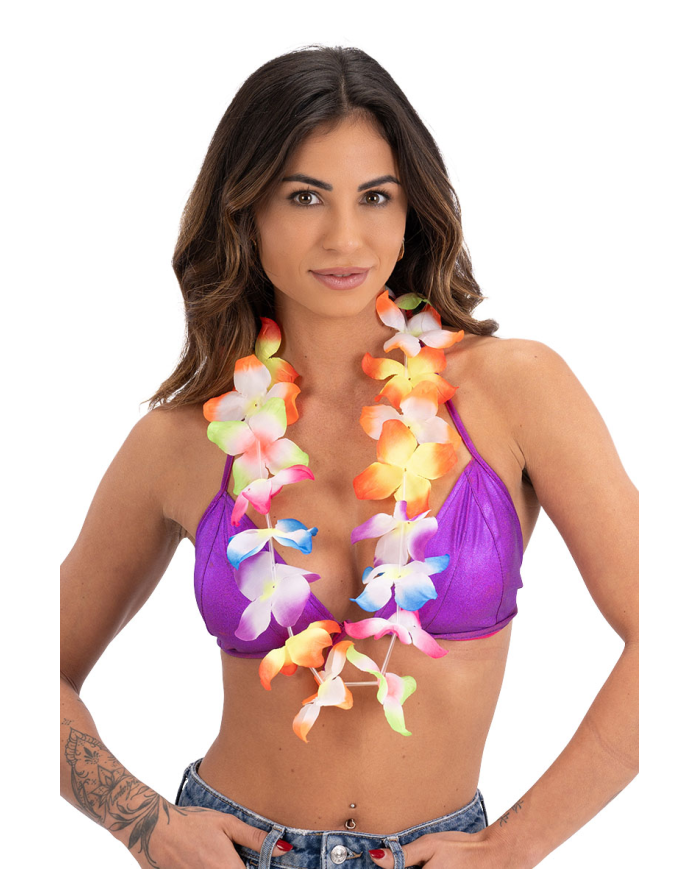 Bunte Hawaiikette mit Aufhänger