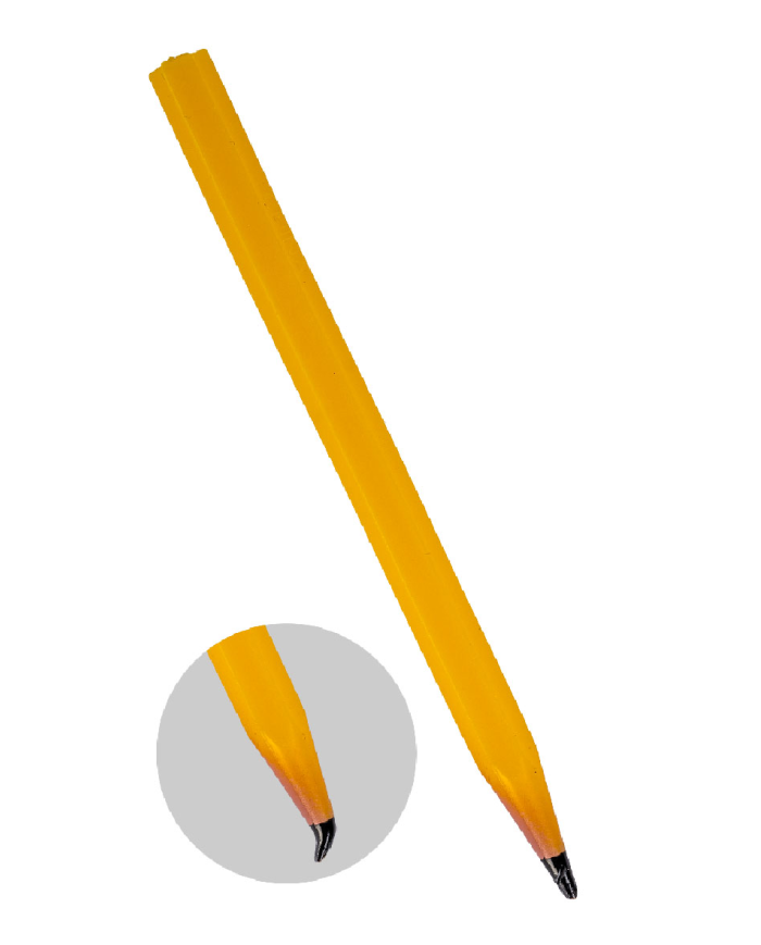 Pencil that does not write trick in blister