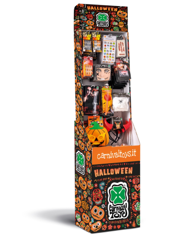 ACCESSORI HALLOWEEN (PZ.112) IN ESPOSITORE H.CM.165XL.40XP.30 CA.