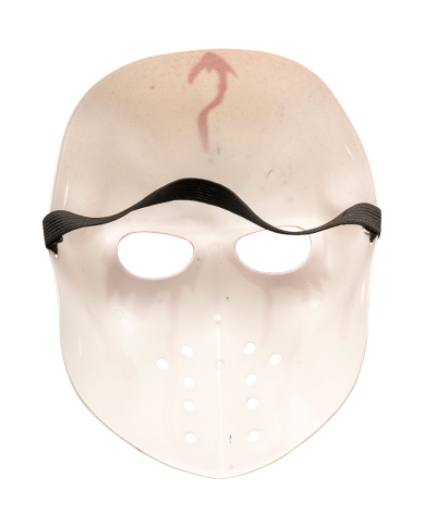 Bloody plastic hockey mask w/header