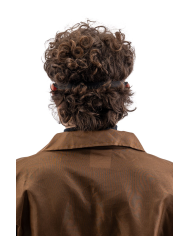 Masque hockey sanglant en plastique avec étiquette cartonnée pliée