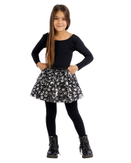 Black girl tutu w/silver printings l.cm.30 only size in pbh