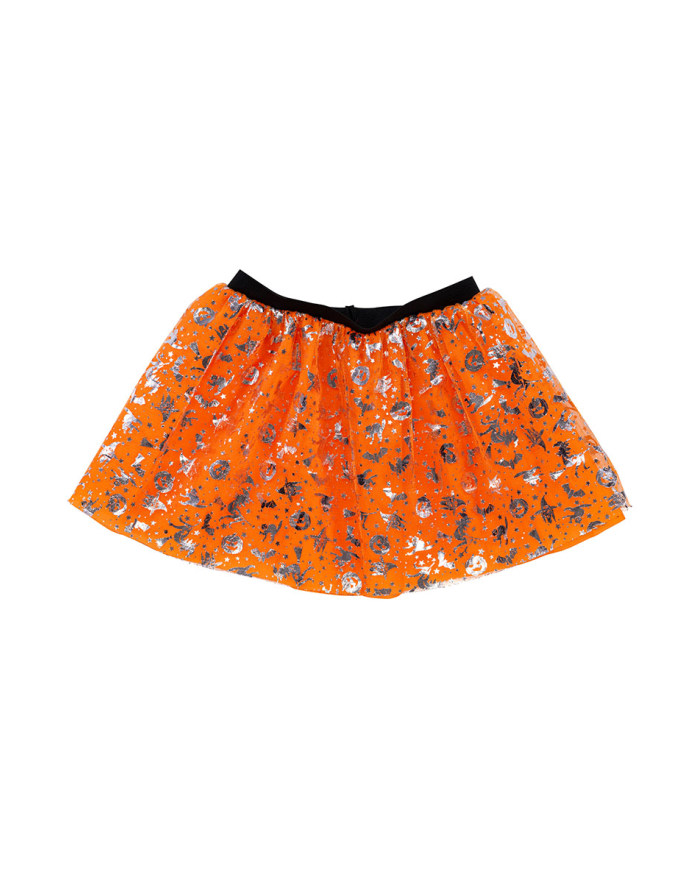 Orange girl tutu w/silver printings l.cm.30 only size in pbh