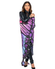 Butterfly pink and blue fabric wings h.cm.145x85 ca. for adult in bag