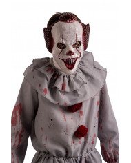 Hard plastic mask taken from the horror movie IT to impersonate