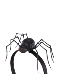 Diadema con araña con movimiento (pilas no incluidas) en bolsa con solapa de cartón