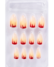 Faux ongles adhésifs félins dans une boîte