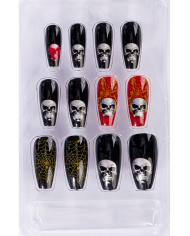 Adhesive nails w/skulls in box