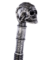 Detachable walking stick w/skull knob l.cm.85 with hangtag/label