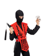 Ninja-Waffen (5 Stk.) in Beutel mit Aufhänger