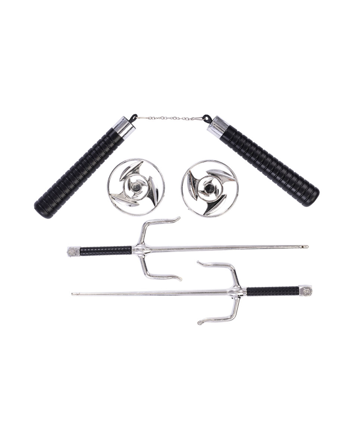 Armes ninja (5 pcs) dans un sachet avec carte d’en-tête