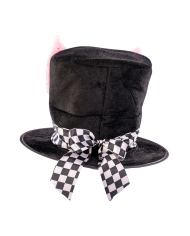 Cappello con orecchie coniglio in tessuto h cm. 20 ca con cartellino/etichetta