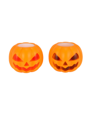 Anti-Stress-Kürbis aus Gummi Durchm. ca. 7 cm versch. Mod. in Aussteller