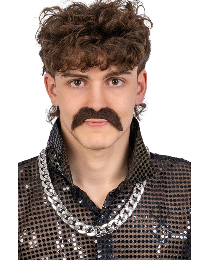 Collana argento in plastica con cavallotto