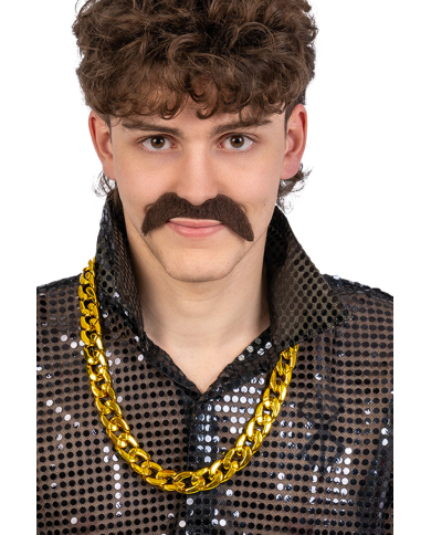 Collana oro in plastica con cavallotto