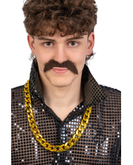 Golden necklace in plastic w/hangtag