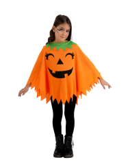 Poncho de calabaza de jersey, talla única, de unos 55 cm de longitud en bolsa con percha