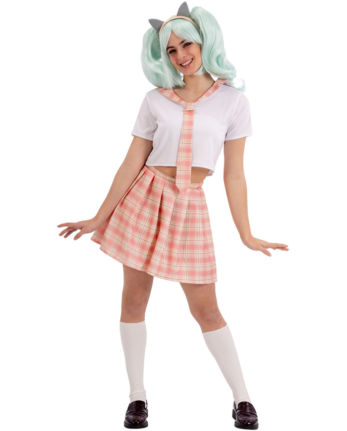 Cosplay cat costume size viii (12-13 years) in bag w/hook