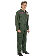 Aviator jumpsuit costume only size (m/l) in bag w/hook