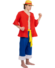 Disfraz de pescador anime talla S (14-16 años) en bolsa con percha