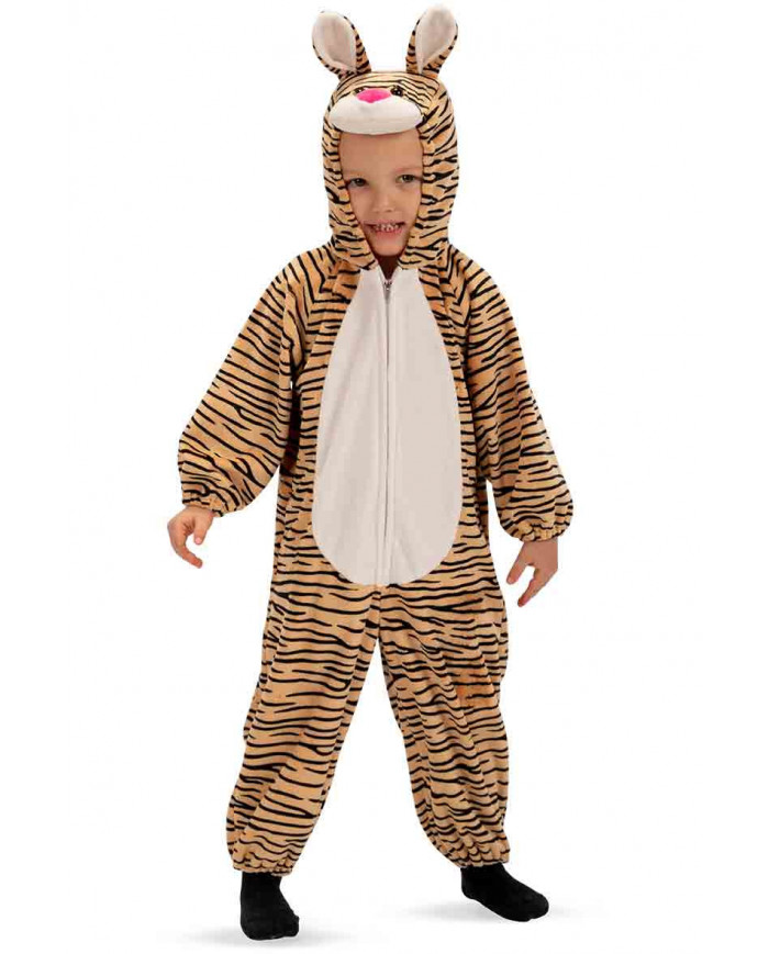Costume da tigrotto per bambino, si compone di una tuta intera