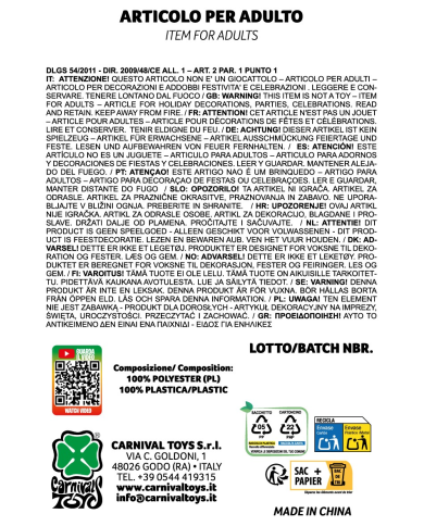 Compressed Air Not Flammable Paper Confettis Shooter (Throw 7-8 Mt)