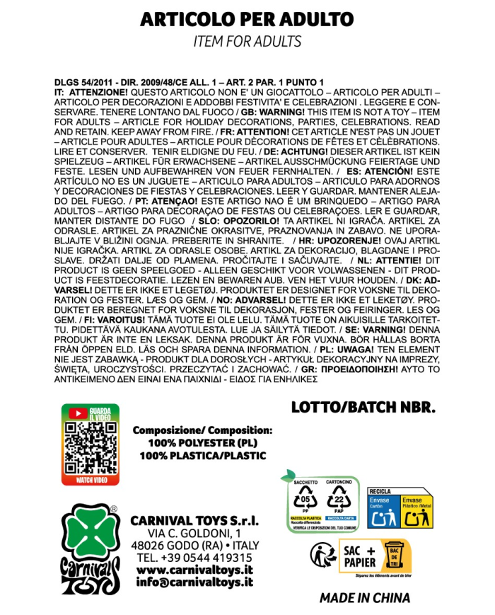 Bracciale con ossa G.I.D. e teschi in metallo in busta con cavallotto