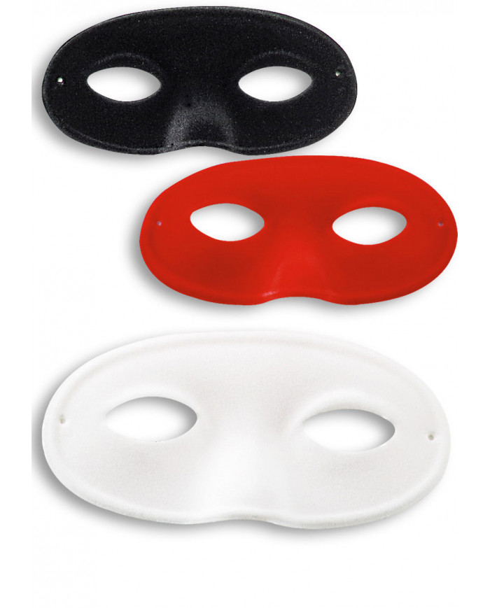 Demi-masque de daim de taille moyenne couleurs assorties avec