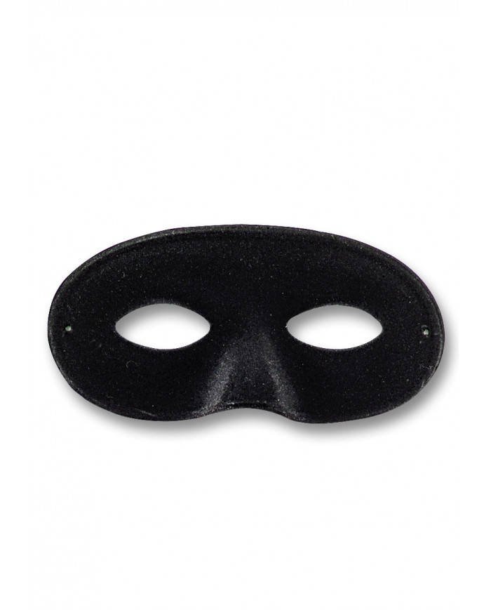 Medium Black Flocked Domino