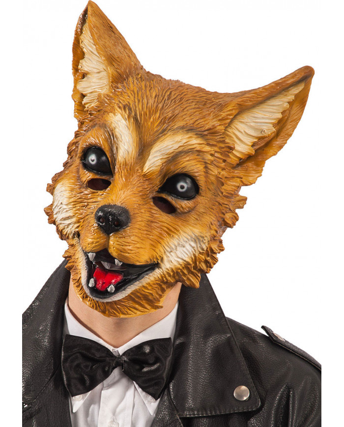 Latex Fox Mask W/Header