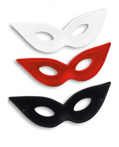 Antifaz de ante de colores surtidos con etiqueta colgante/etiqueta