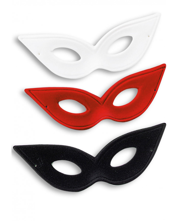 Antifaz de ante de colores surtidos con etiqueta colgante/etiqueta