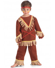 Indian costume for kid with velvet coat and pants with fringes