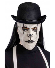 Maschera adulto, in lattice, bianca con bocca, occhi e naso