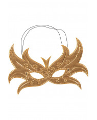 Butterfly in gold metallic fabric. Imaginative and shiny