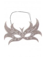 Butterfly in silver metallic fabric. Imaginative and shiny