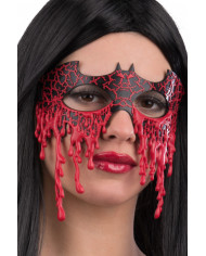 Bloody bat chinless mask in soft plastic for an ideal horror