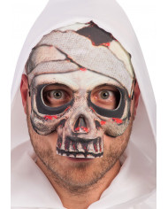 Half Face Skull Mask In Fabric On Header