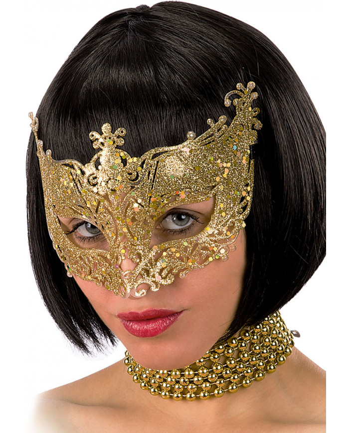 Gold Mask W/Glitter In Pbh