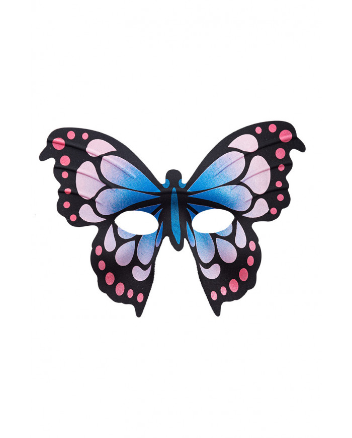 Chinless butterfly masks in fabric in assorted colors. For a