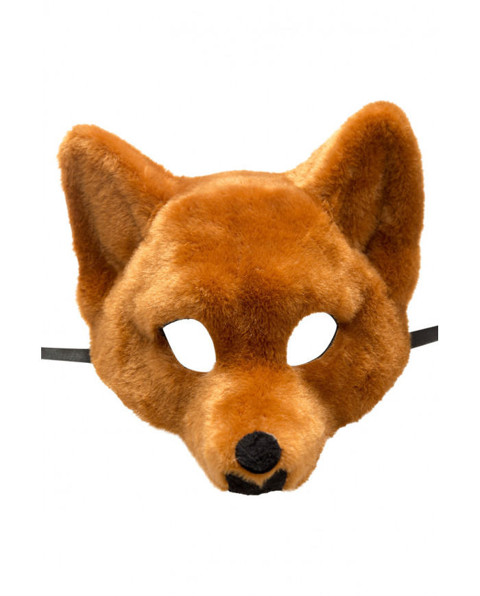 Fox chinless mask in plush for a nice Carnival disguise. Ideal